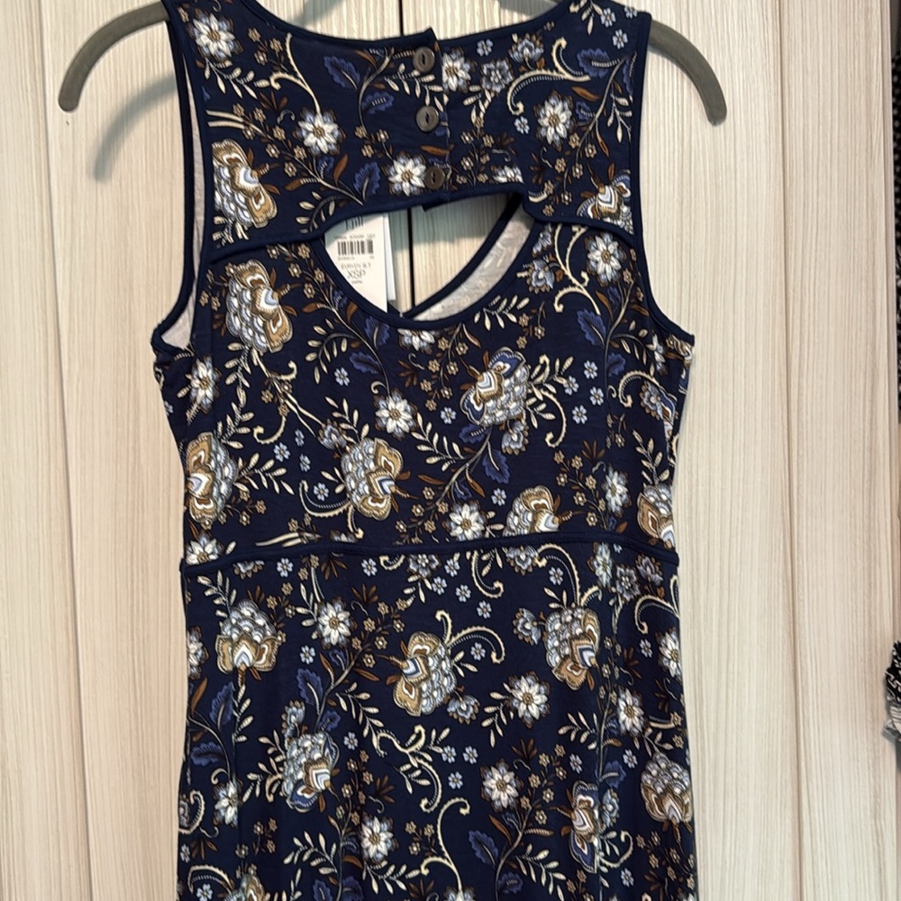 J. Jill Blue Sleeveless Maxi Sundress NWT. 
SIZE XSP.